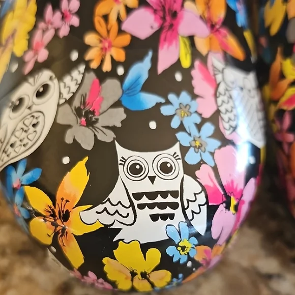 Anywear Nurse Slip Resistant Owl Print closed back Clogs Women 11 Men  9 unisex - Picture 12 of 14